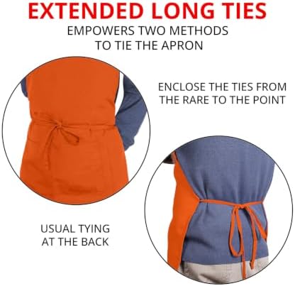Utopia Kitchen Bib Aprons 2 Pack Adjustable - Image 6