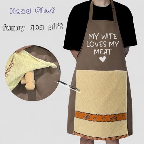 Chef's Prank Apron, Adjustable Neck Strap, Hidden Surprise Gift - Image 3
