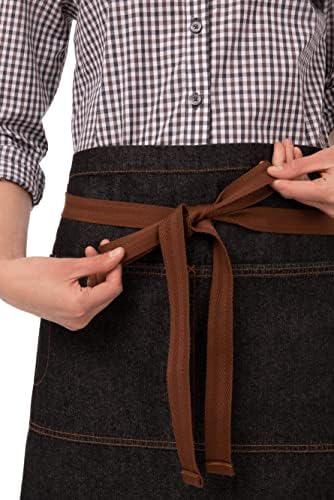Chef Works Unisex Memphis Half Bistro Apron - Image 3