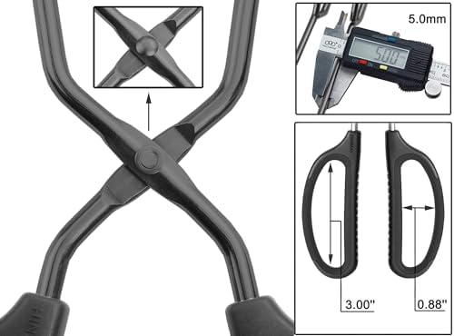 HINMAY 10" 12" 16" Stainless Steel Kitchen Scissor Tongs Set - Image 3