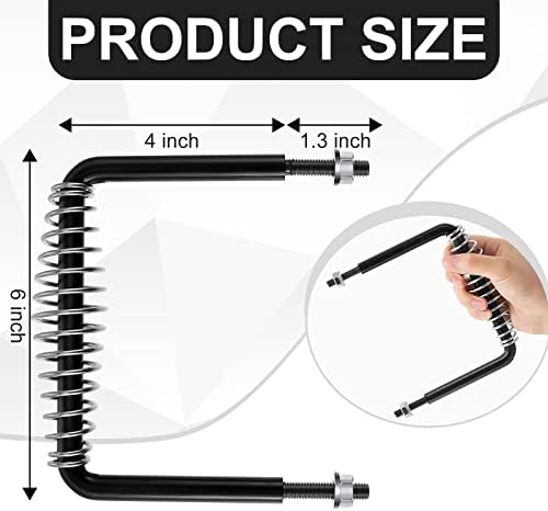 Dunzy 2 Pieces 6" Steel Spring Handle 5" Wide Overall - Image 2