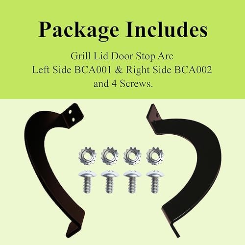 BCA001 LH & BCA002 RH Grill Lid Door Stop Arc W/Screws, - Image 5
