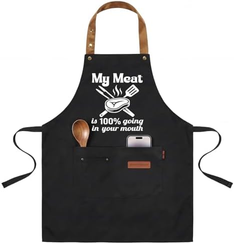 My Meat is 100% Going in Your Mouth Sign Apron by INNORU