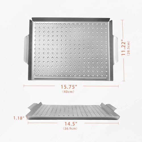 Non-Stick Grill Topper Pan, Carbon Steel Tray - Image 4