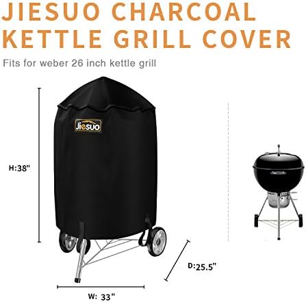 26 Inch Grill Cover for Weber Charcoal Kettle Grill Cover - Image 6