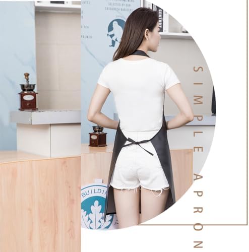 Waterproof Apron Large Pocket PU Material Waterproof Oil-proof Dust-proof Apron - Image 7