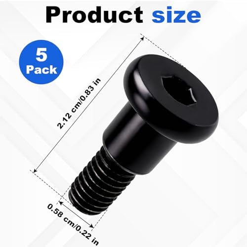 5-Pack Short M6 Step Bolt Compatible - Image 2