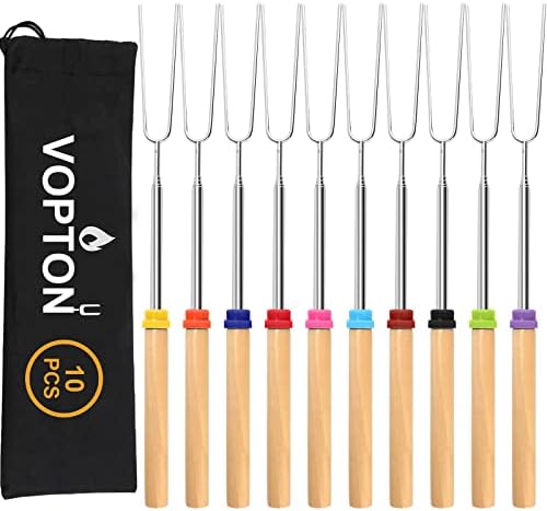 10 Pcs Marshmallow Roasting Sticks by VOPTON