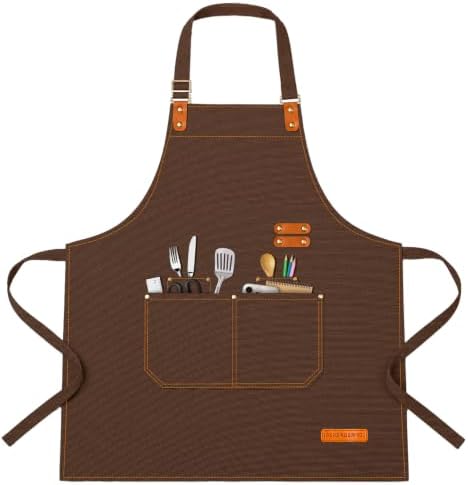 Teskyer Canvas Kitchen Apron by TESKYER