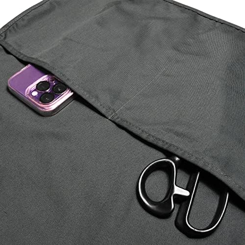 DALIX Cobbler Apron 2 Pockets Smock Regular 28.5" x 18.5" Black - Image 6