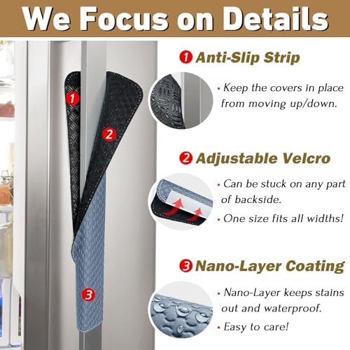 Refrigerator Door Handle Covers, Performance Appliance Handle Covers, Non-Slip - Image 4