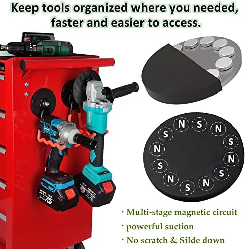 ULIBERMAGNET Uni-Mag Heavy Duty Magnetic Wave Hooks, Power Tool Organizer - Image 5