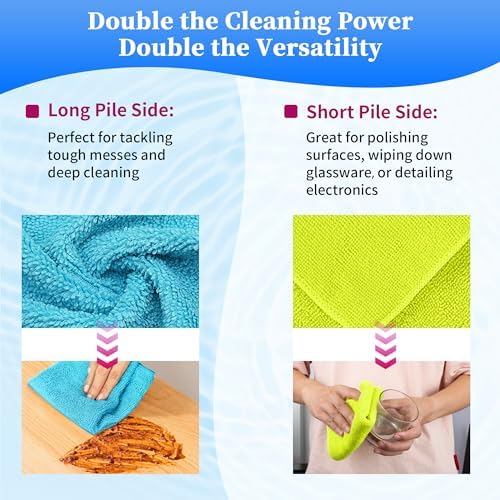 FIXSMITH Shop Towels-800 Pack, 12 x 16 in Microfiber Cleaning Cloth, Highly - Image 5