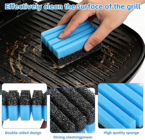 6-Pack Cleaning Sponge 12207 and 3-Pack Grill Scraper - Image 3