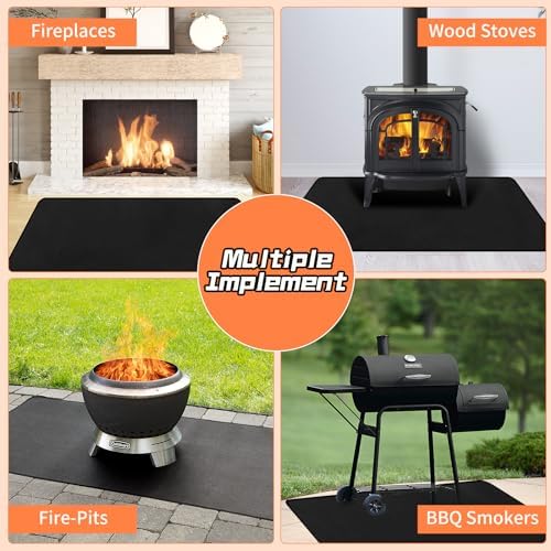 Hearth Rugs Fireproof, Fireplace Rug, Fireplace Mat, Fireplace Rugs Fire - Image 5