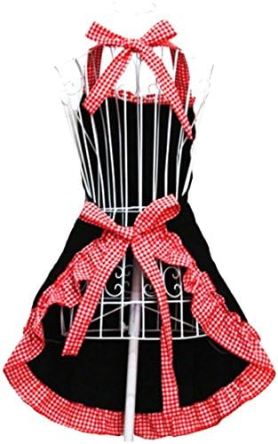 Hyzrz Cute Ladies Girls Retro Apron Dress Kitchen Cooking Vintage Aprons - Image 4