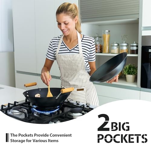 VALOME 2 Pack Kitchen Aprons - Image 5