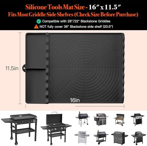 Silicone Grill Mat for Blackstone Griddle Accessories - Image 6