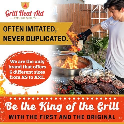 GRILL HEAT AID Grill Gloves Heat Proof - Image 5