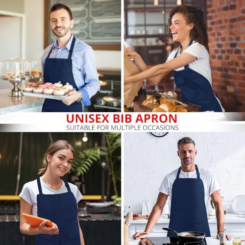 Utopia Kitchen Bib Aprons 2 Pack Adjustable - Image 5