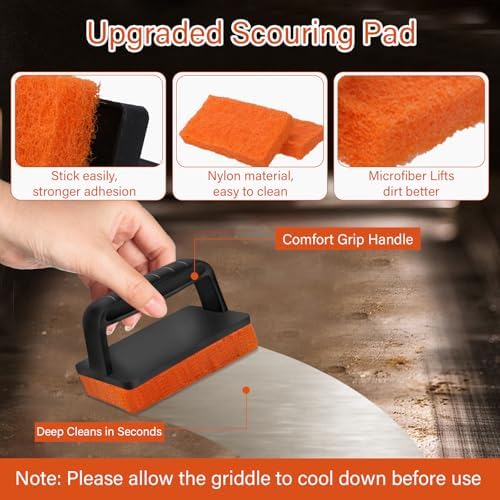10 Pieces Griddle Cleaning Kit for Blackstone Flat Top Grill - Image 4