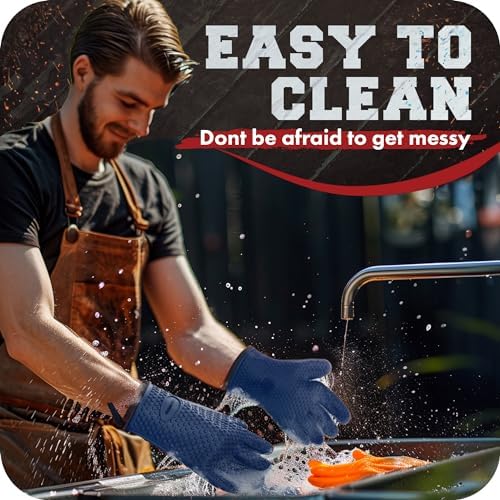 KITCHEN PERFECTION Silicone Smoker BBQ Gloves - Image 6