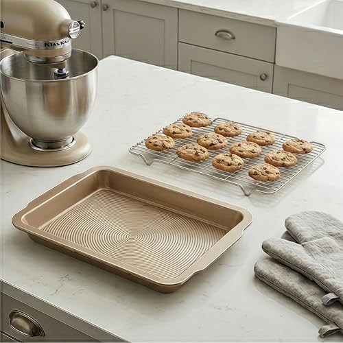 4-Piece Baking Set, 2 Nonstick 17'' Carbon Steel Baking Pans - Image 4