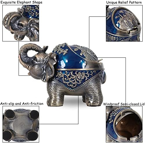 Elephant Outdoor Ashtray Metal Ashtray - Image 4