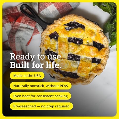 Lodge Pre-Seasoned Cast Iron Skillet, 9 Inches - Image 4