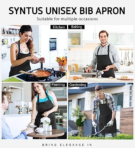 Syntus 12 Pack Apron with 2 Pocket Aprons - Image 7