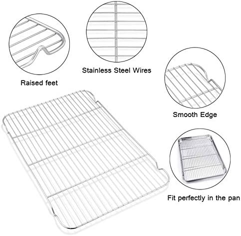 TeamFar Baking Sheet with Cooling Rack Set - Image 6