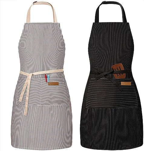 BeLuyi 2 Pack Adjustable Bib Apron by BELUYI