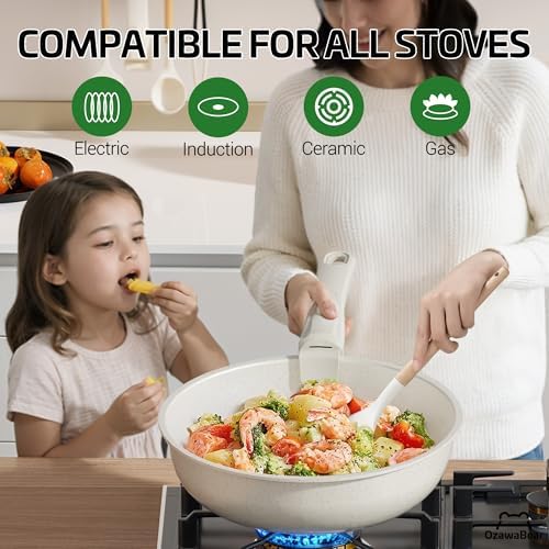 23 Pcs Pots and Pans Set Non Stick, Detachable Handle Cookware - Image 5