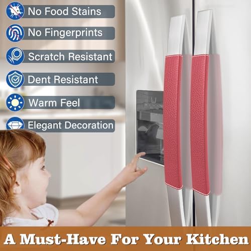 Refrigerator Door Handle Covers, Adjustable Appliance Handle Covers, Keep Your - Image 2