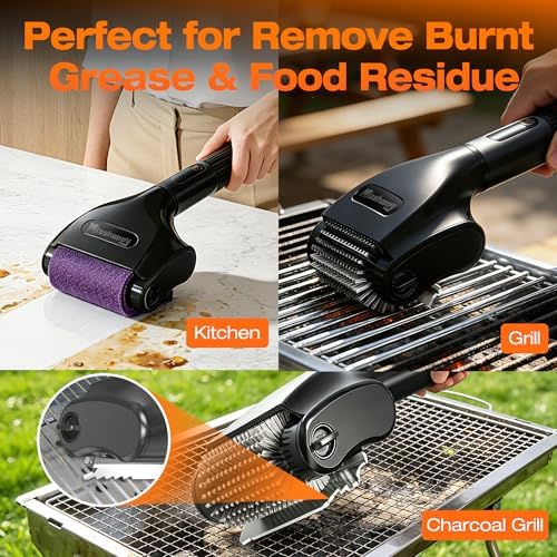 Misshappy Electric BBQ Grill Brush - 4000mAh Cordless BBQ Grill Cleaner 2 Speed - Image 6