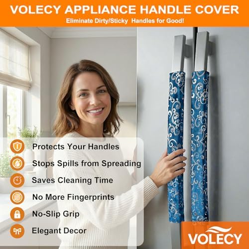 Volecy Refrigerator Handle Covers, Washable Velvet Appliance Door Handle Covers - Image 7
