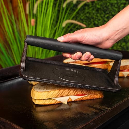 Blackstone® Pre-Seasoned Cast Iron Griddle Press - Image 5
