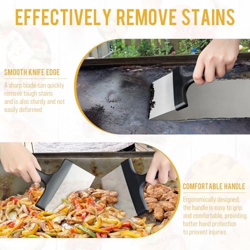 AWEASROY Heavy Duty Griddle Scraper - Image 3