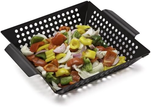 Cuisinart 11" x 11" Non-Stick Grill Wok, Perforated BBQ Grill Basket - Image 6