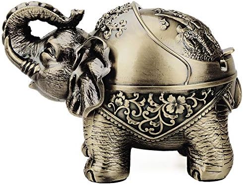 LAUYOO Metal Elephant Ashtray by LAUYOO