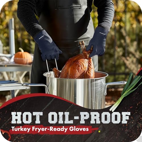 KITCHEN PERFECTION S Silicone Smoker BBQ Gloves - Image 5