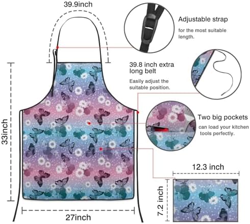 Butterfly Kitchen Cooking Apron - Image 6