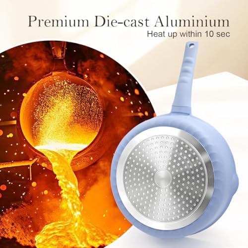 12 Inch Nonstick Deep Frying Pan Skillet - Image 6