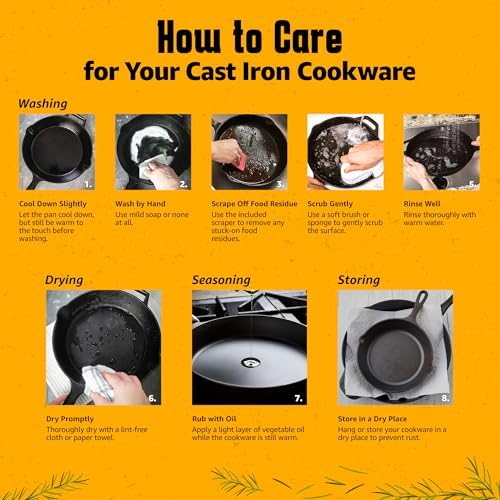 HeroFiber Cast Iron Reversible Grill/Griddle Set - Image 4