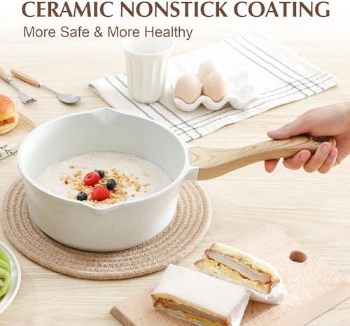 SENSARTE 3 Quart Ceramic Nonstick Saucepan - Image 6