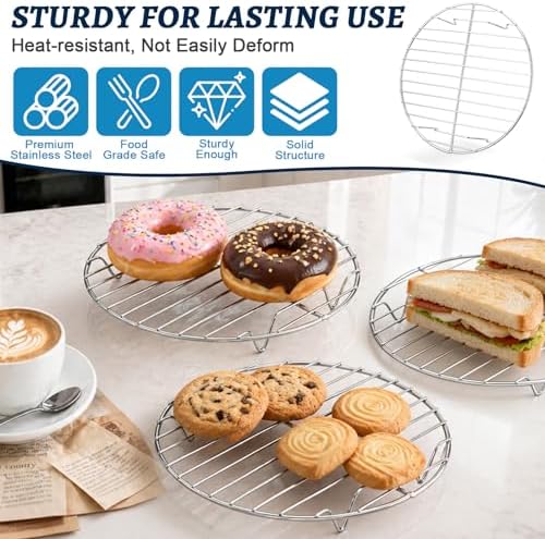 P&P CHEF Round Cooking Rack, Cooling Rack - Image 4