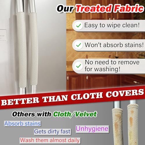 Refrigerator Door Handle Covers, Adjustable Appliance Handle Covers, Keep Your - Image 2