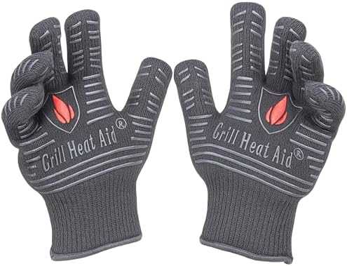 GRILL HEAT AID Grill Gloves Heat Proof by GrillHeatAid