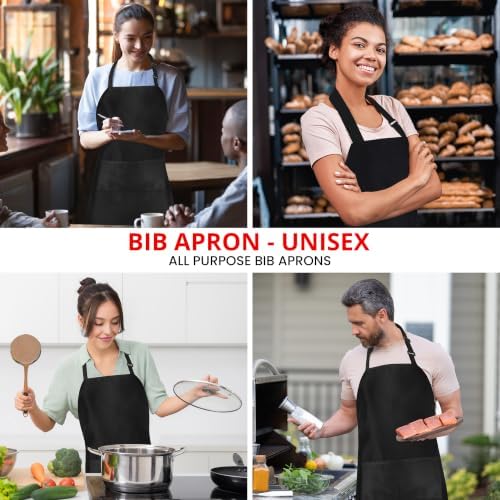 Utopia Kitchen Bib Aprons 2 Pack Adjustable - Image 5