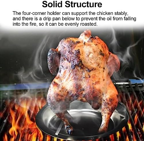Chicken Roaster Rack, Stainless Steel Beer Can Chicken Holder - Image 4